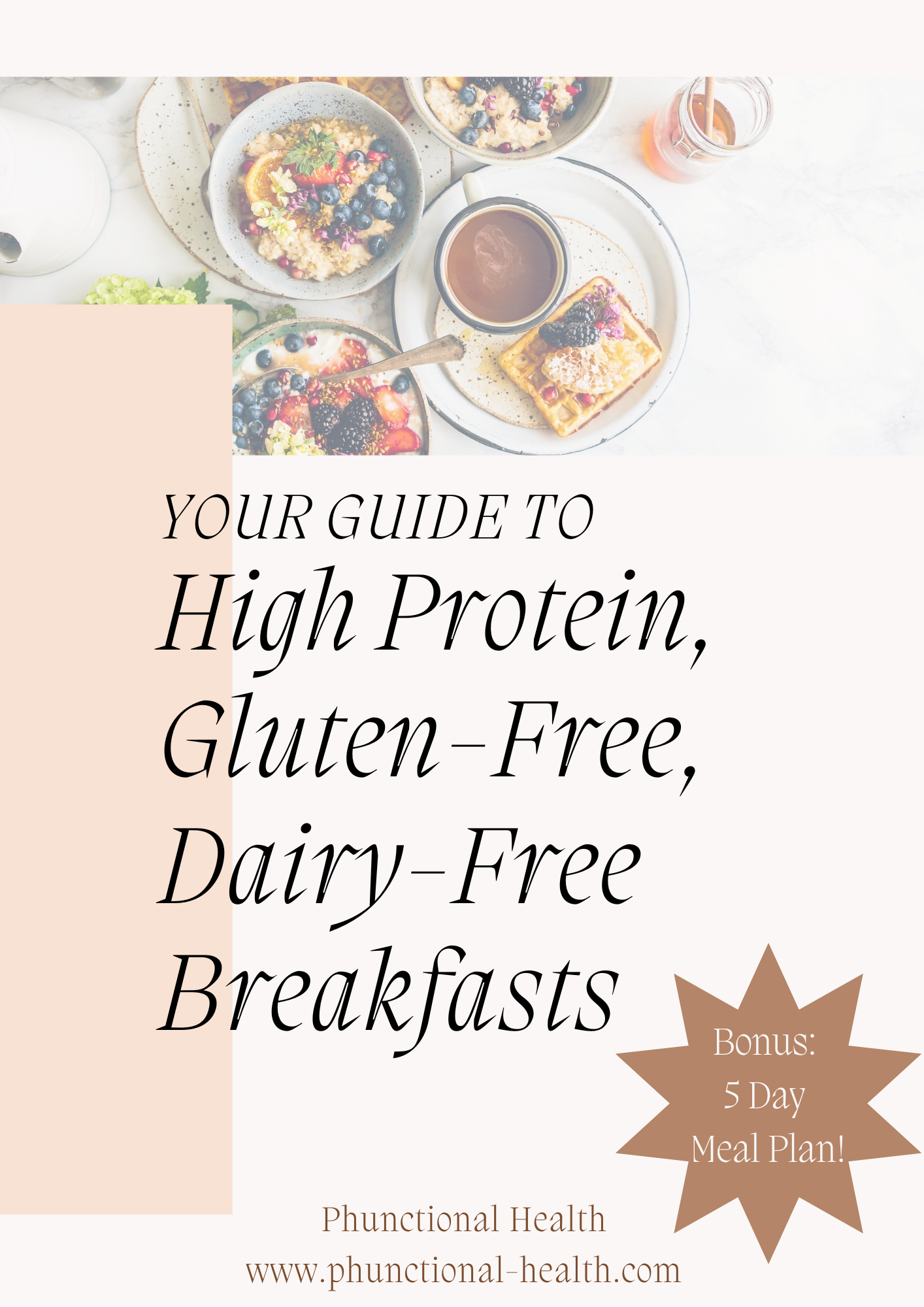 High Protein, Gluten-Free, Dairy-Free Breakfasts — guide cover