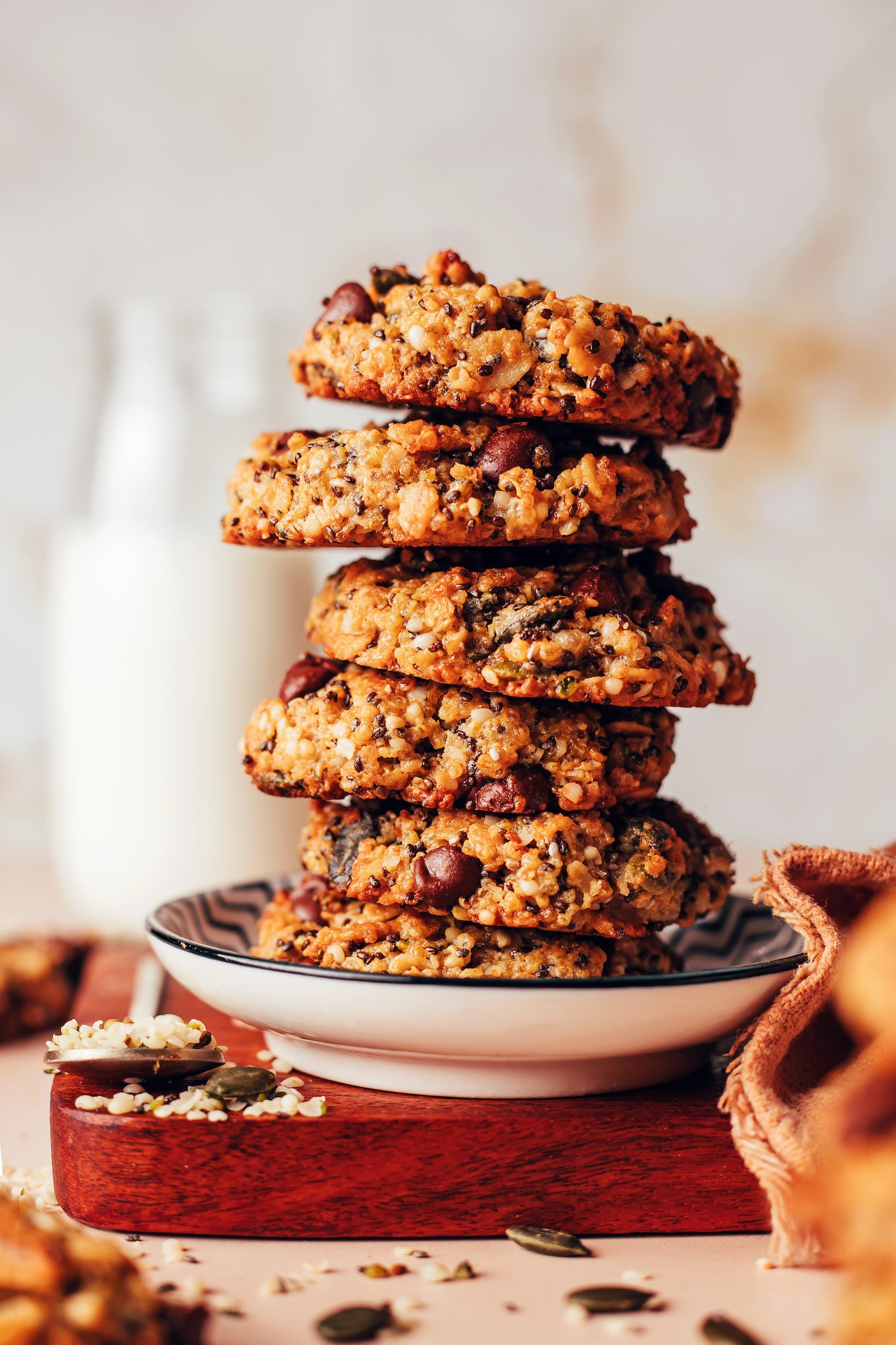 Seedy quinoa breakfast cookies