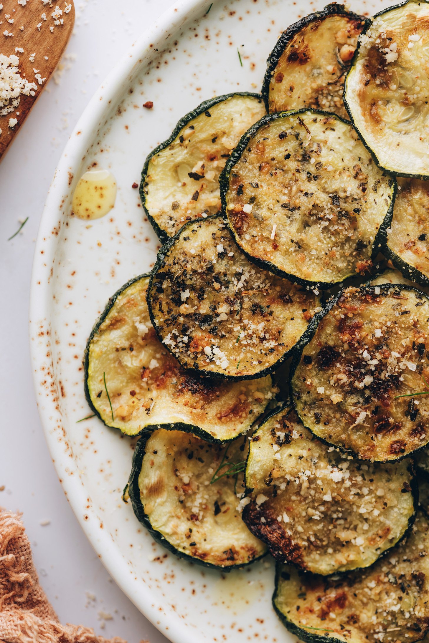 Baked zucchini slices