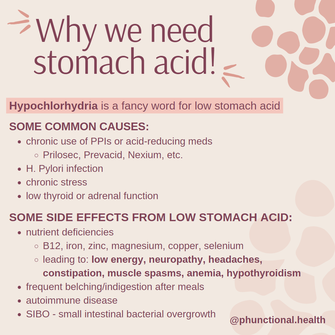 Why we need stomach acid infographic